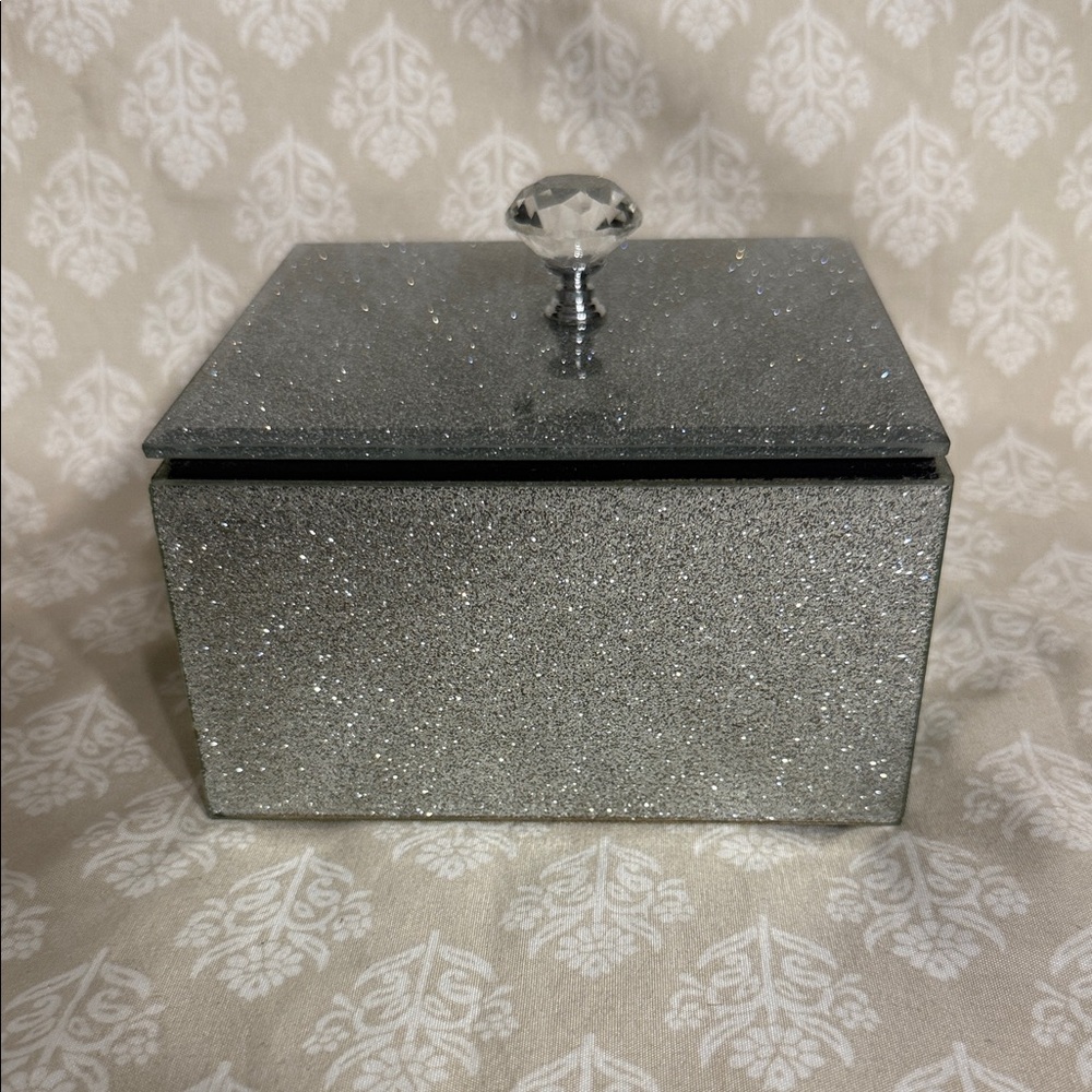 bebe Glittering Silver Jewelry Box
